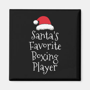Imã Jogador de Boxas Favorito do Santas - Bo Engraçado