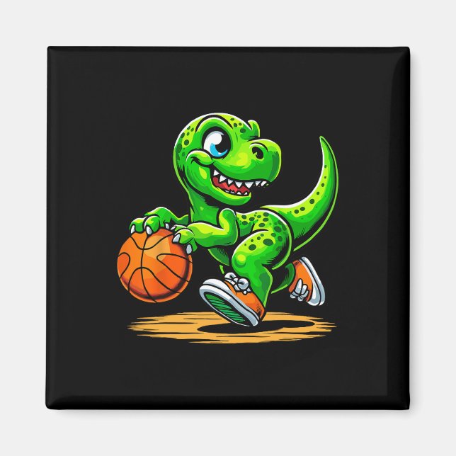 Imã Jogador de esqueleto de T-rex Dinossauro  (Frente)