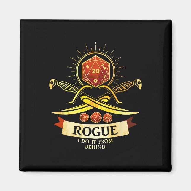 Imã Jogador de Fantasia Rogue Rpg Cl  (Frente)