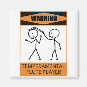 Imã Jogador de flauta Temperamental de advertência
