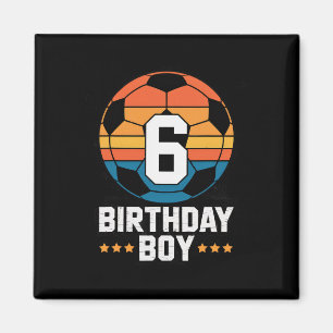 Imã Jogador de Futebol de 6 Anos 6º Aniversário Para M