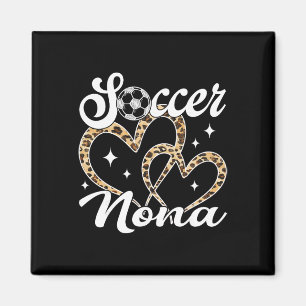 Imã Jogador de Futebol Nona Leopardo Engraçado