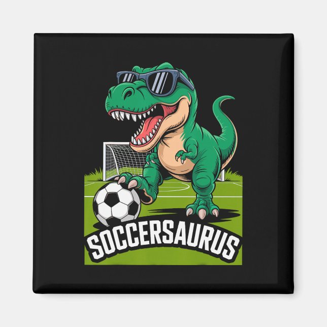 Imã Jogador de Futebol Soccersaurus Dinossauro T-rex F (Frente)
