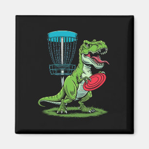 Imã Jogador de Golfe de Disco Dinosaur T-Rex Engraçado