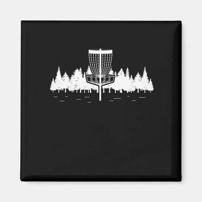 Imã Jogador de Golfe do Disco Golf Forest Esporte Fris (Frente)