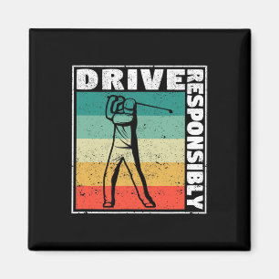 Imã Jogador de golfe engraçado tiro golfe humor de gol