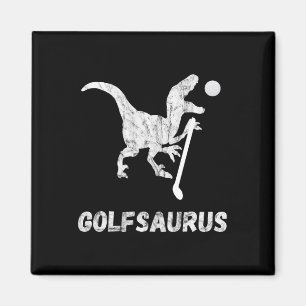 Imã Jogador de Golfe Miniatura Engraçado Golfista Dino