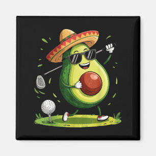 Imã Jogador de golfe taco cinco de mayo golfista mexic