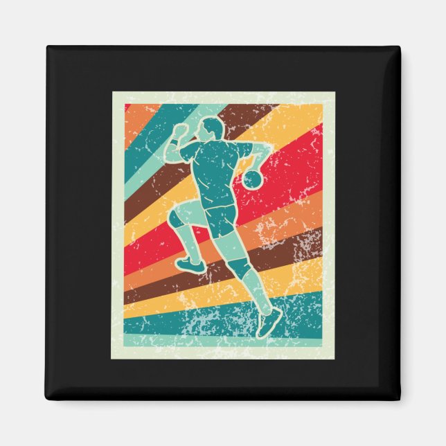 Imã Jogador de Handebol Retro  (Frente)