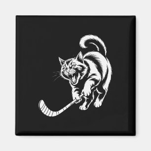 Imã Jogador de Hóquei de Gato Equipe de Amantes de Hóq