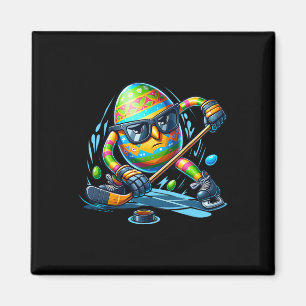 Imã Jogador de Hóquei na páscoa Ovos Coelhos Coelhos C