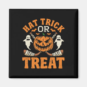 Imã Jogador de Hóquei no Gelo Hat Trick Ou Treat Roupa