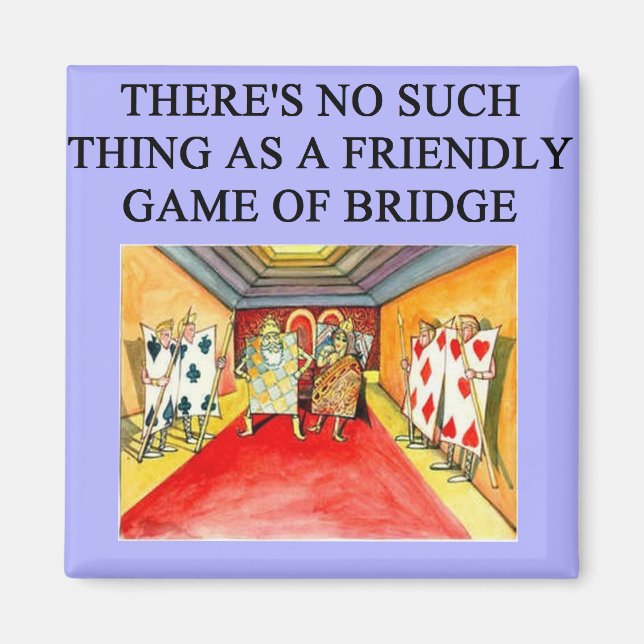Imã jogador de jogo bridge duplicado (Frente)