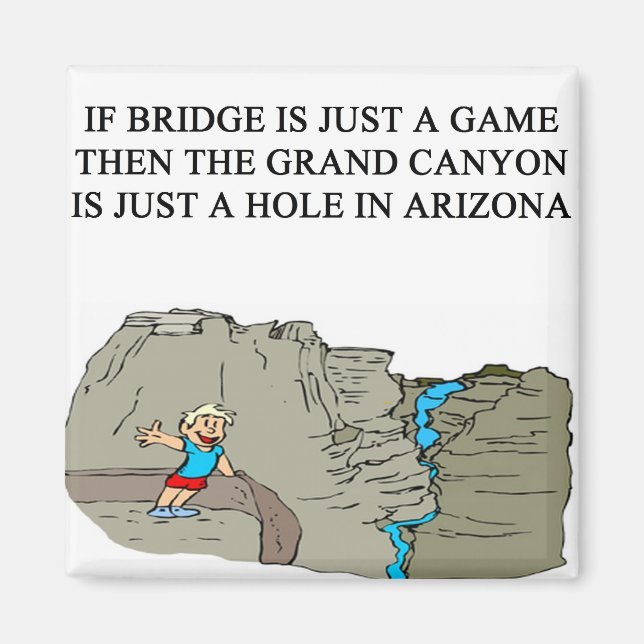 Imã jogador de jogo bridge duplicado (Frente)