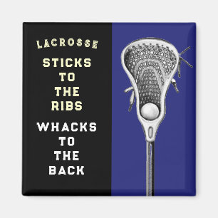 Imã Jogador de Lacrosse Engraçado