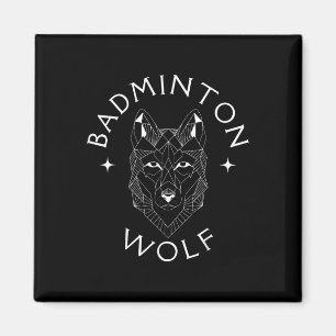 Imã Jogador de Lobo de Badminton Raquete Esportes de P