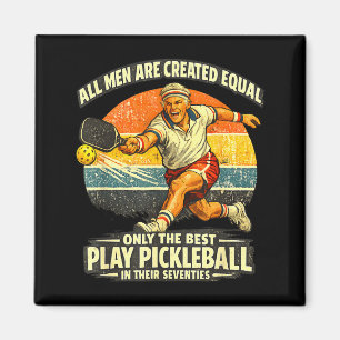 Imã Jogador de pickleball engraçado de 70 anos de idad