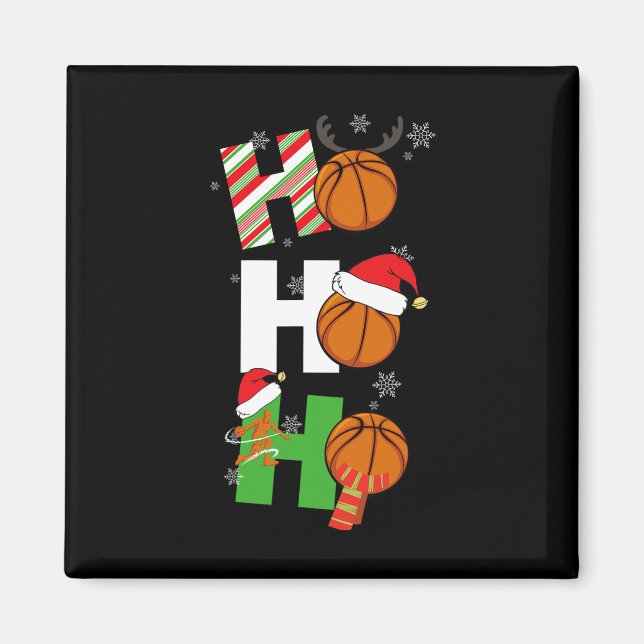 Imã Jogador de pijamas de basquete divertido - Corresp (Frente)