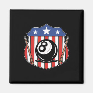 Imã Jogador de Piscina 8 Ball Billiard Oito Ball Billi