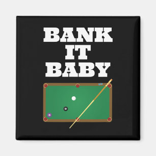 Imã Jogador de Piscina Billiards Shirt Gift Men Mulher