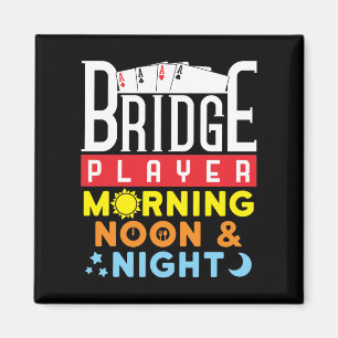 Imã Jogador de Ponte Engraçado Manhã Noite e Noite
