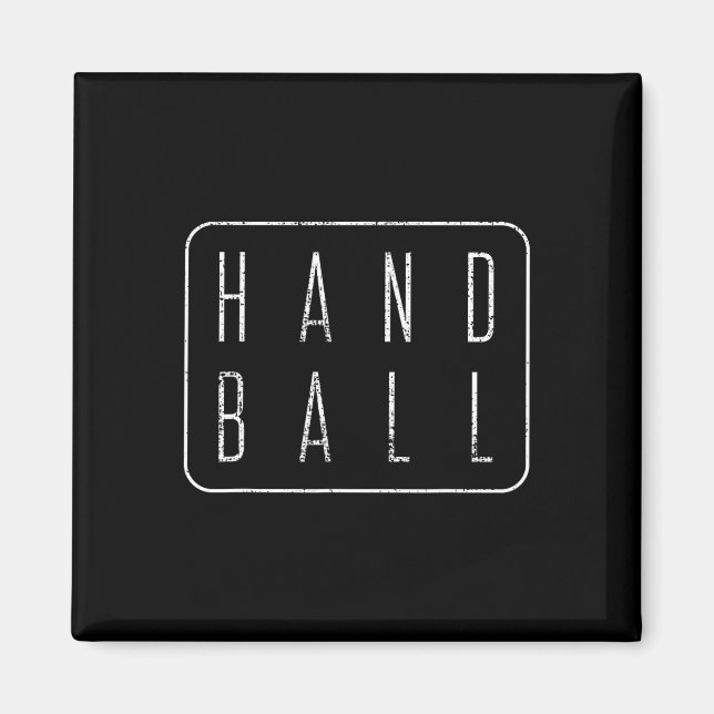 Imã Jogador de Presente do Handball Vintage (Frente)