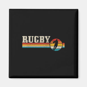 Imã Jogador de Rugby Vintage Esporte Retro Homens Meni