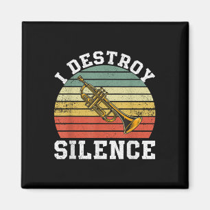 Imã Jogador de Trompete Engraçado Eu Destruo Silence V