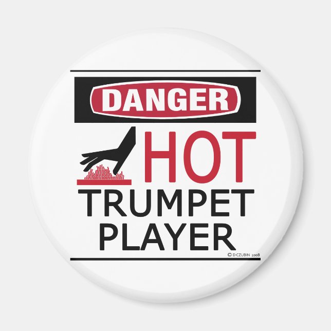 Imã Jogador de Trompete Quente (Frente)