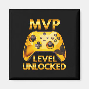 Imã Jogador de Video Game Nível MVP Desbloqueado Ouro