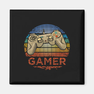 Imã Jogador de Video Game Retro Gamer Meninos Meninas