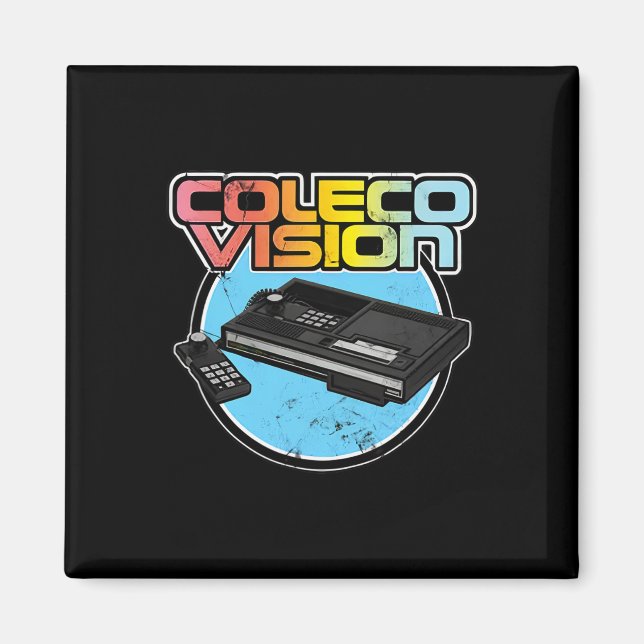 Imã Jogador de Video Game Retro Vintage (Frente)