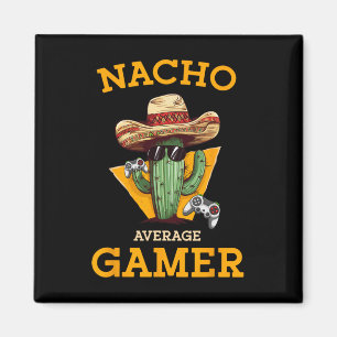 Imã Jogador de videogame Nacho Average Gamer engraçado