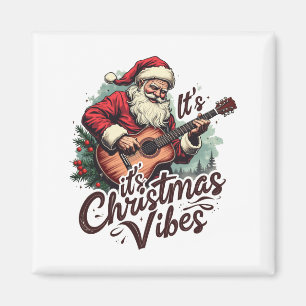 Imã Jogador de Violão de Papais noeis de Natal - Rocki