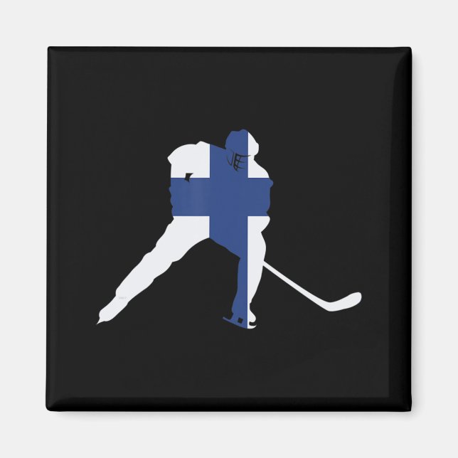 Imã Jogador Finlandês De Hóquei No Gelo (Frente)