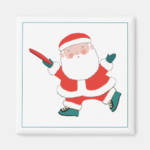 Imã Jogador Frisbee Último A Parar