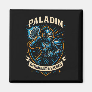Imã Jogador Rpg Paladino D20 Dados Nerdy Geek Homens M