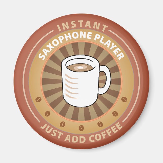 Imã Jogador Saxofone instantâneo (Frente)