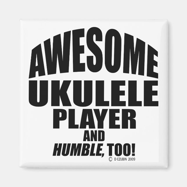 Imã Jogador Ukulele Incrível (Frente)