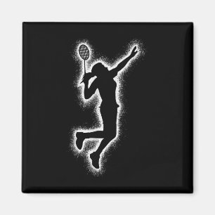 Imã Jogadora de Badminton Peteca Meninas Crianças Badm