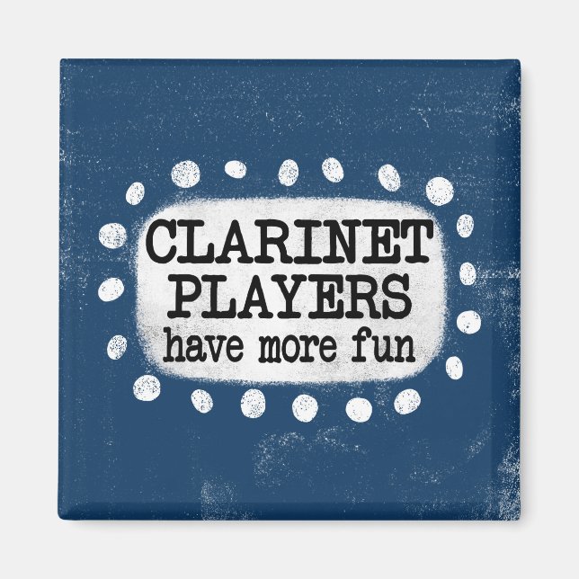 Imã Jogadores Clarinet Têm Mais Magneta De Refrigerado (Frente)