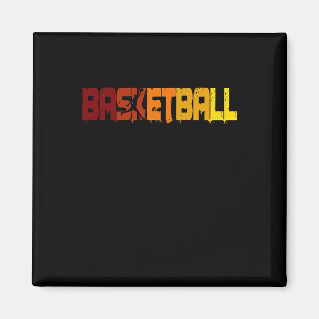 Imã Jogadores de basquete campeões de basquete Retro 1 (Frente)