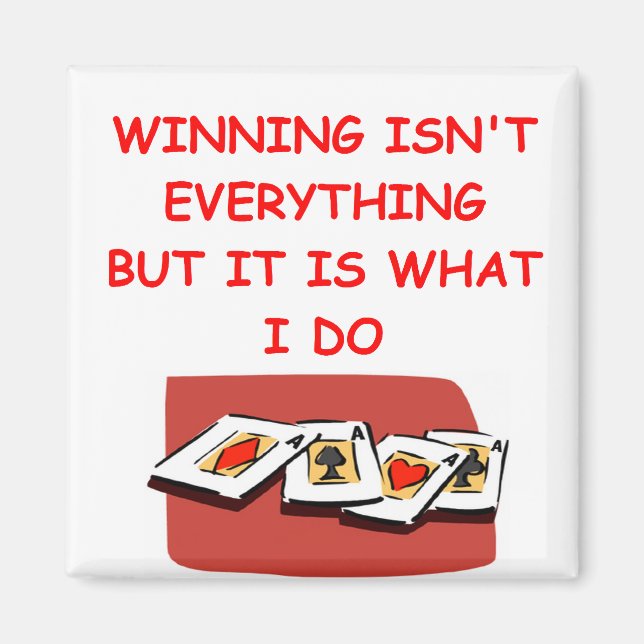 Imã jogadores de cartas e pôquer (Frente)