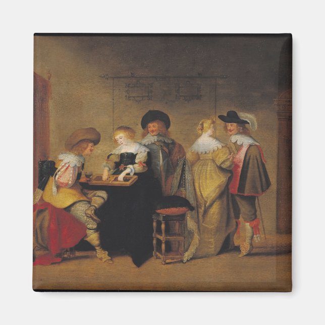 Imã Jogadores de gamão (Frente)