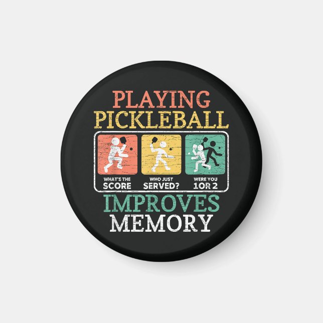 Imã Jogando Pickleball Melhora a Memória (Frente)