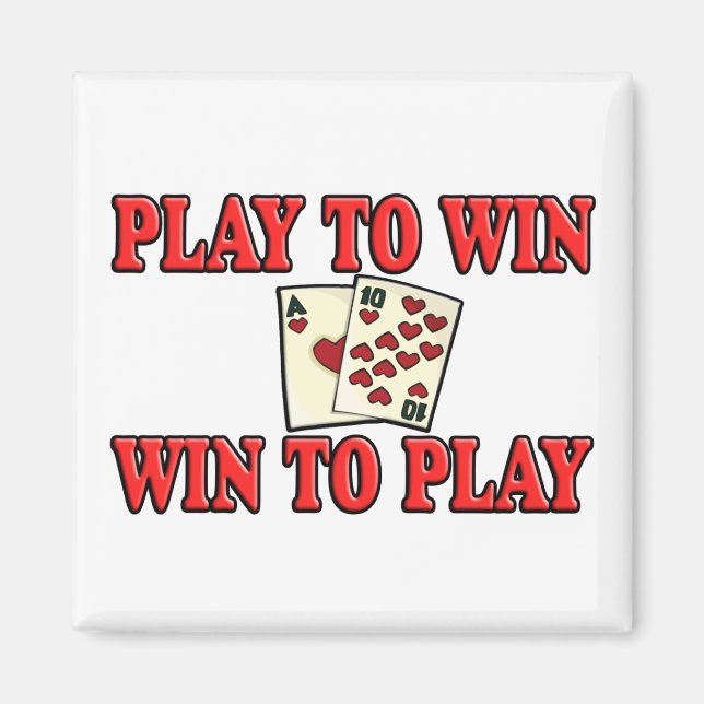Imã Jogar Para Ganhar - Ganhar Para Jogar - Blackjack (Frente)