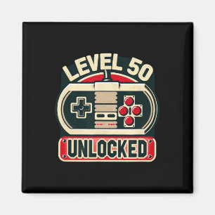 Imã Jogo Aniversário Tee For Men & Women Nível 50