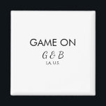 Imã Jogo ativado adicionar nome do casal festa de casa<br><div class="desc">design</div>