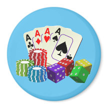 Jogo Casino Dice Poker chips Cartões