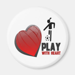 IMÃ JOGO COM FUTEBOL DA MENINA DO CORAÇÃO